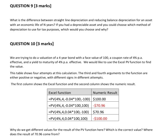  QUESTION 9 [3 marks] What is the difference between straight line