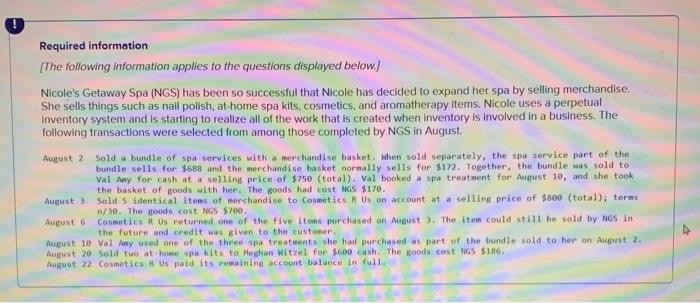  please help me answer each part of my hw problem Required