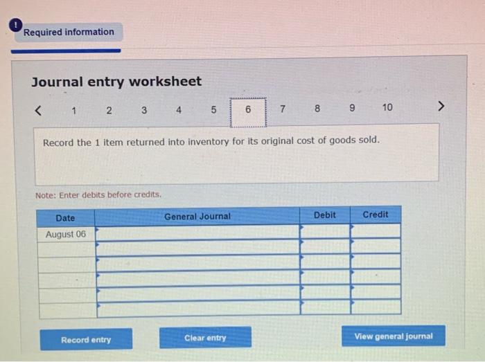 is created when inventory is involved in a business. The following transactions