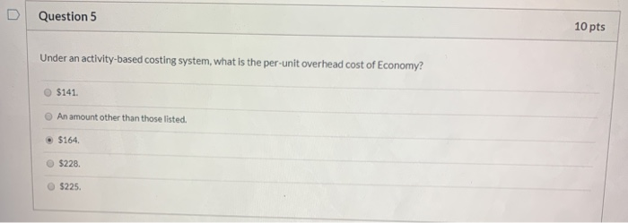 9. HiTech Products manufactures three types of remote-control devices: Economy, Standard, and
