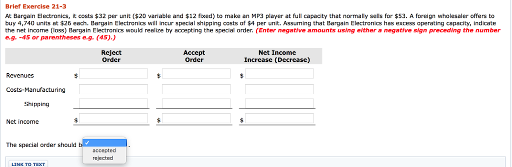 At Bargain Electronics, it costs $32 per unit ($20 variable and $12
