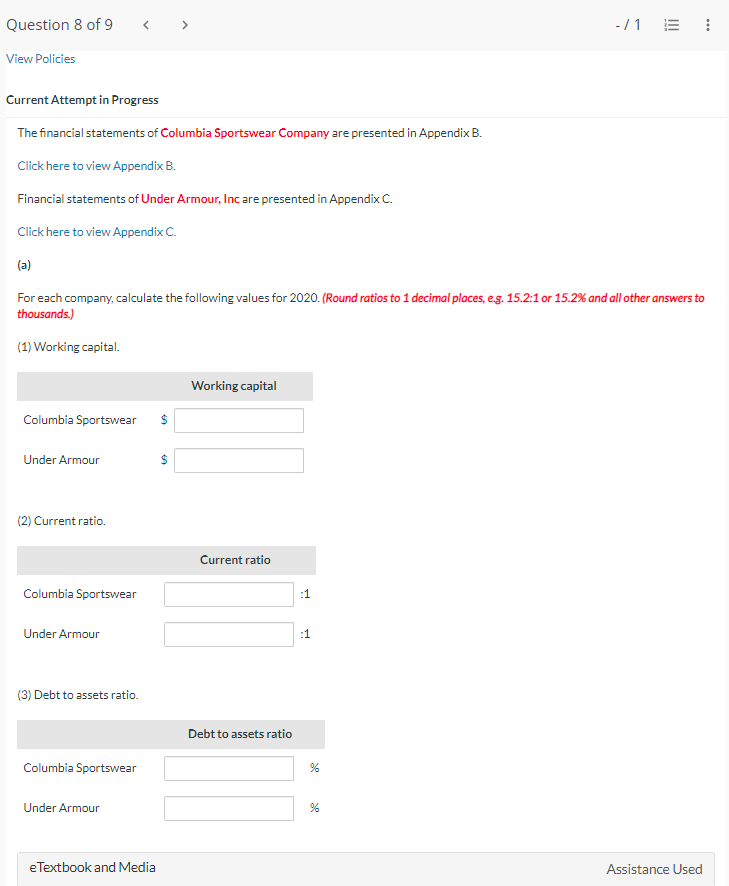 Can you please help me with this question. Current Attempt in Progress