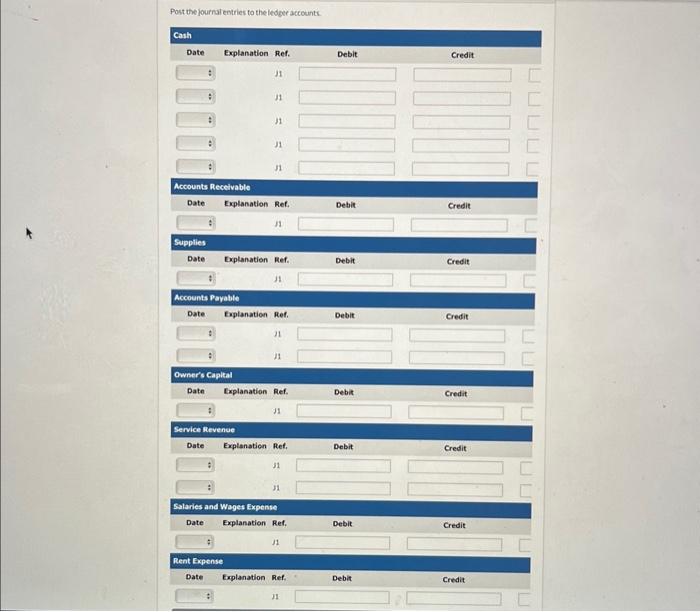 the operation of her business, the following events and transactions occurred. April