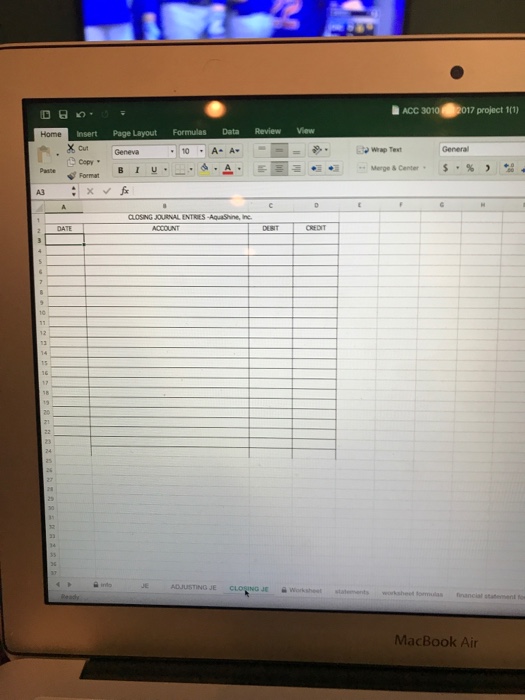 $ During May, the first month of operations, the following transactions occurred: