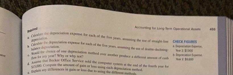 Problem 8-27A c, d, and e Calculate the depreciation expense for each