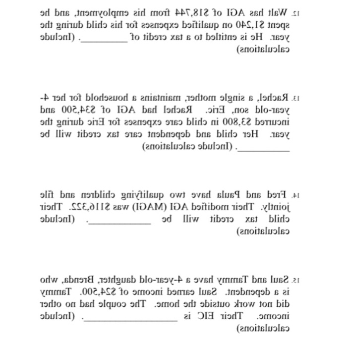 age 3. He has an AGI of S81,000 and paid S6.300 to