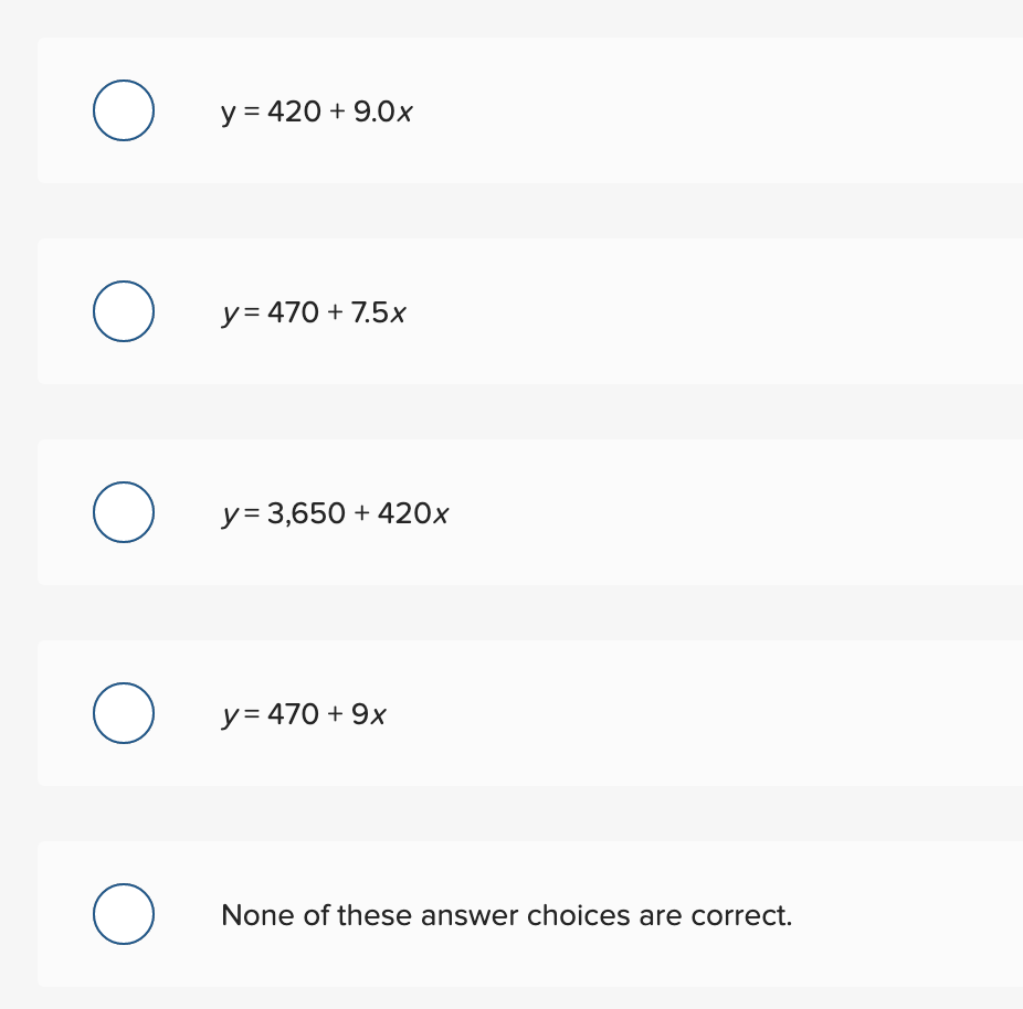 of linear regression to derive an equation for maintenance hours and costs.