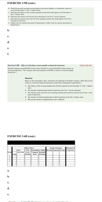  EXERCISE 2-5B (cont.) l Exercise 2-63 En Kendall Required The oth
