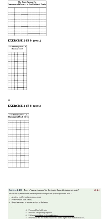 e r EXERCISE 2-6B (cont.) Bree Spree EXERCISE 2-1B b. (cont.) EXERCISE