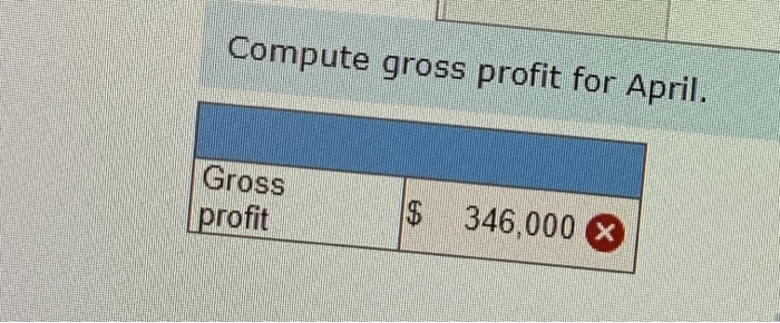 April is $377.000. Overhead costs incurred in April are: indirect materials, $59,000