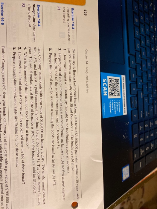  USE YOUR SMARTPHONE FOR SCAN 526 Chapter 14 Long-Term Liabilities Exercise
