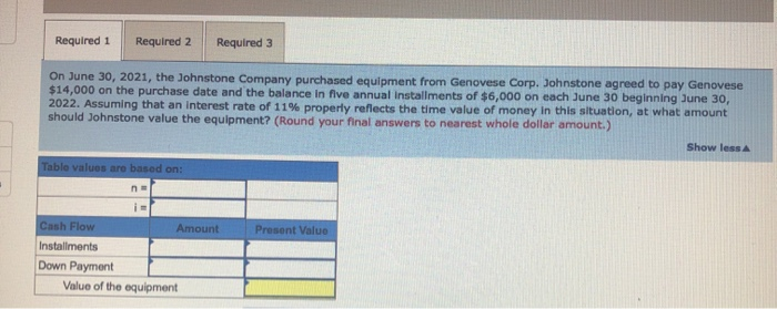and correct answer. make answers bold :) 3. Johnstone Company is facing