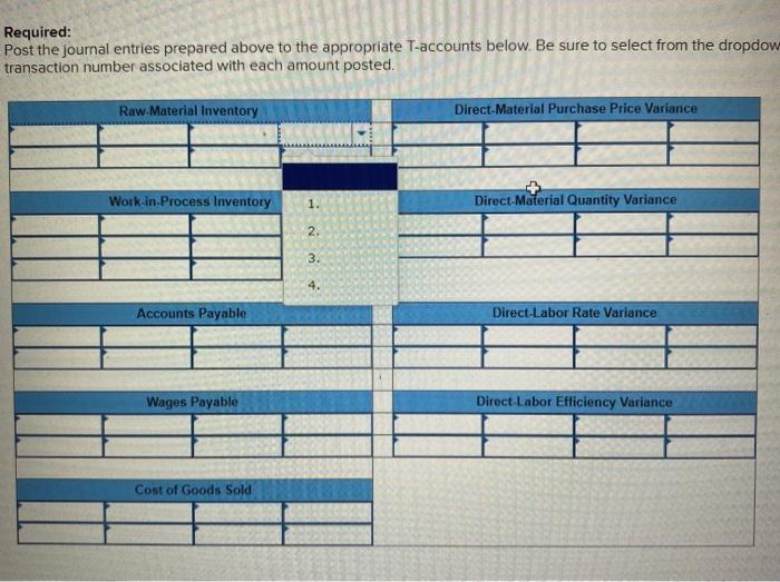 for Variances (Appendix) (LO 10-6, 10-9) [The following information applies to the