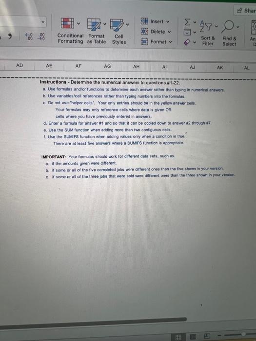 put formulas in the yellow boxes. can you tell me what formulas