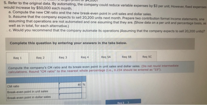 3 Due to erratic sales of its sole product-a high-capacity battery for