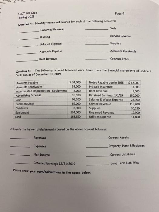 below. Page 3 Income Statement 1. Statement that reports the revenues and