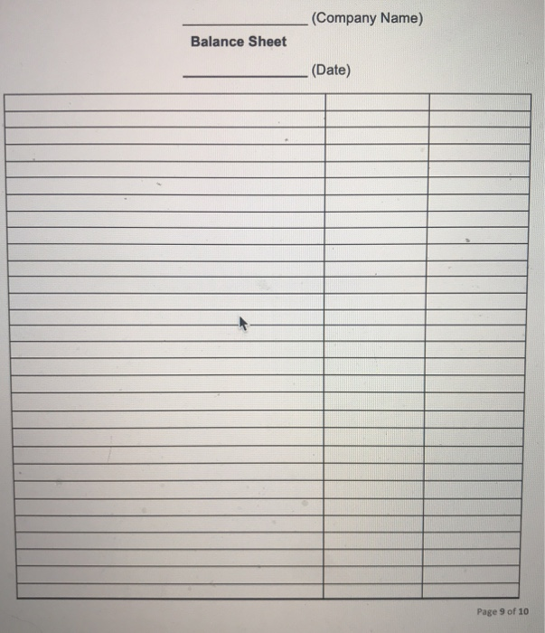 Receivable Supplies Prepaid Insurance Inventory Vehicle Equipment Accumulated Depreciation Accounts Payable Unearned