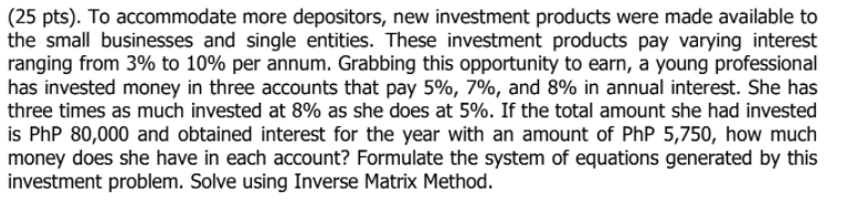 Show complete solutions. Work to within 10^-4 unless indicated otherwise. Enclose all