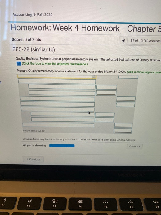 of 2 pts 11 of 13 (10 com EF5-28 (similar to) Quality