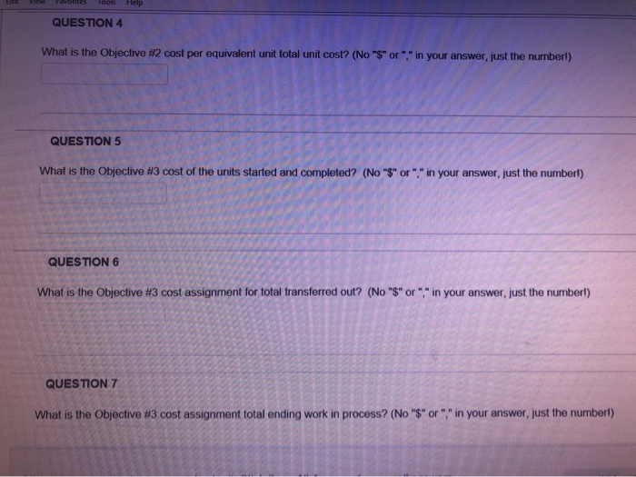 70% Costs to account for: Total Materials Conversion Beginning work in process