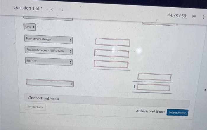 statement showed the following: CULLUMBER MANUFACTURING LTD. Bank Statement May 31 Cullumber's