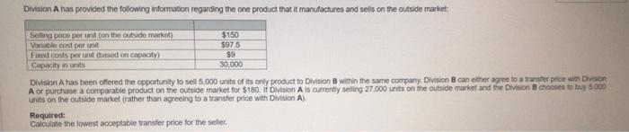 please I want some one to solve it correct Division A has