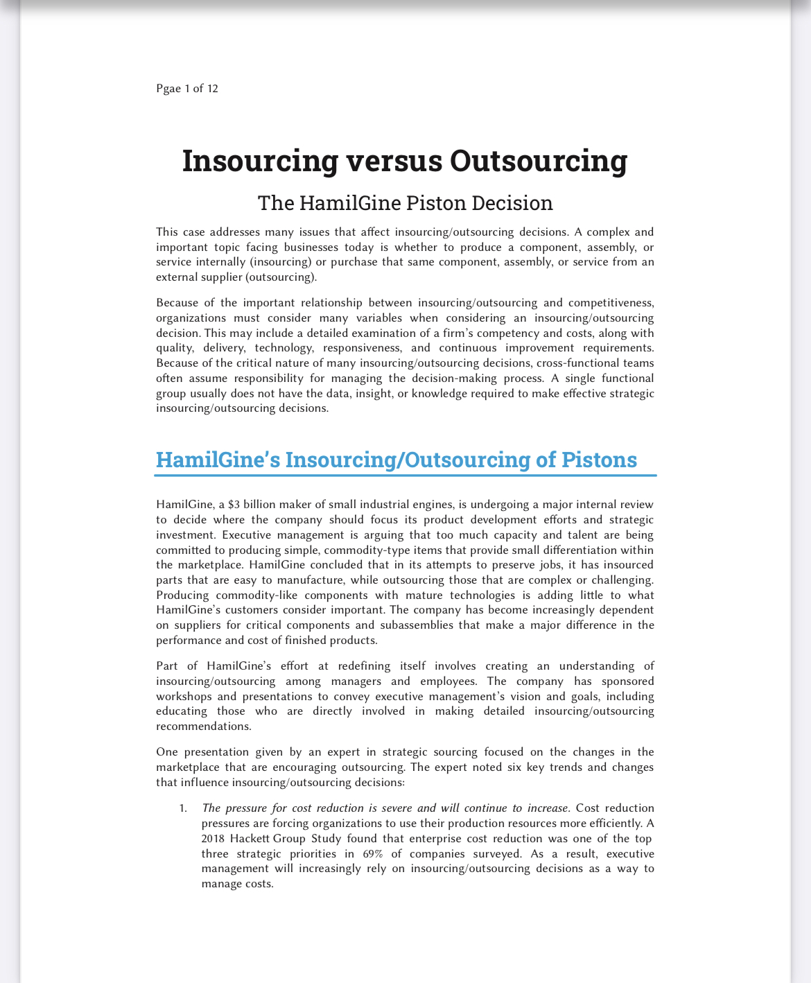please need complete solution for appendix1,appendix2,appendix3. with calculations in steps The HamilGine