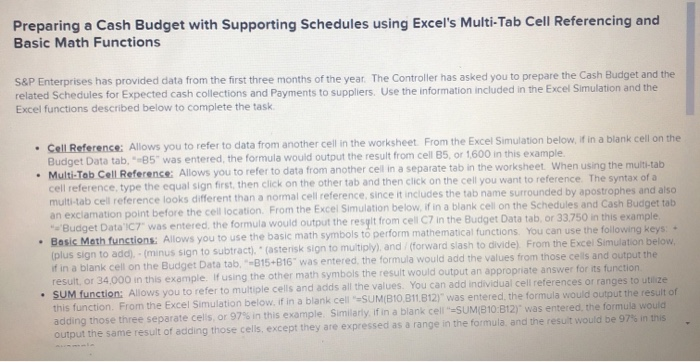  ***PLEASE POST THE EXCEL EQUATIONS NOT JUST THE ANSWER*** Preparing a