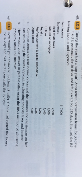  Answer problem 49: How would your answer to problem 48 differ