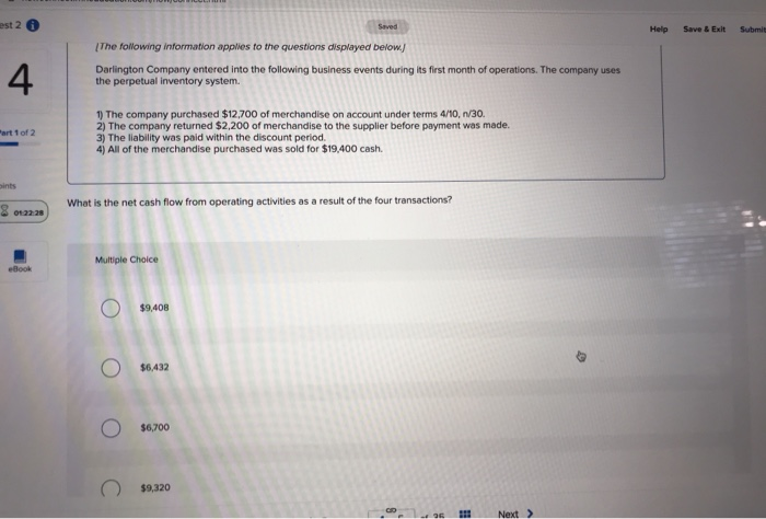  est 2 0 Help Save & Exit Submit The following information