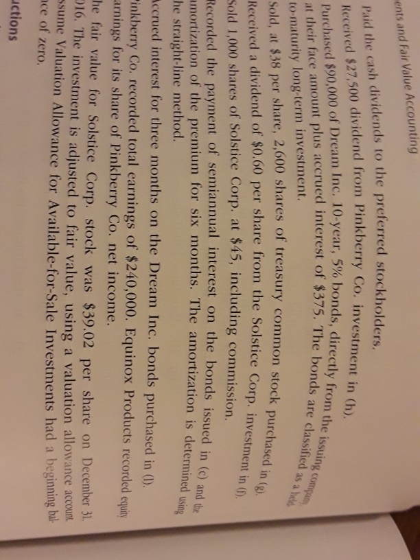 page 723 in Accounting Warren/reeves 26e ensive Problem 4 Selected transactions completed