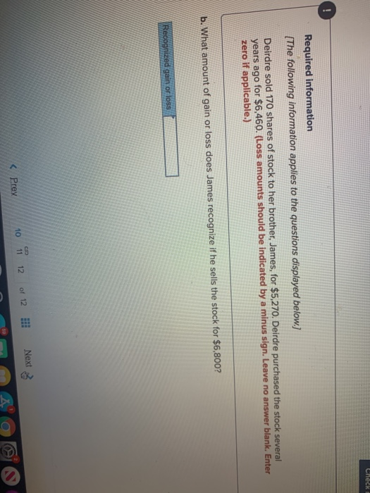 following information applies to the questions displayed below.) Part 1 of 4