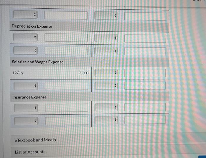 from Vance C0,$13,000, terms 1/10,n/30. 17 Sold merchandise on account $16,500, terms