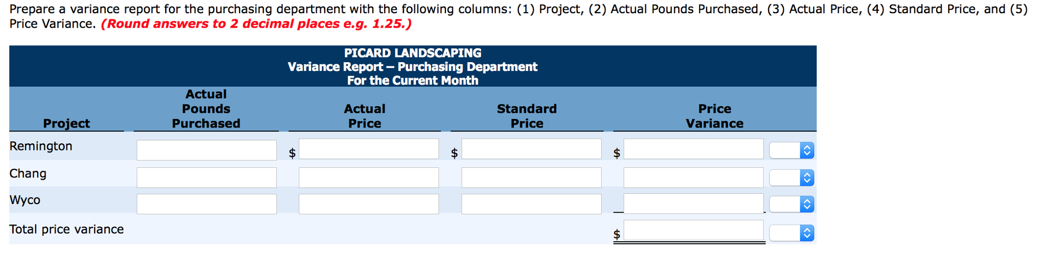 for business campuses. During a recent month, the company worked on three