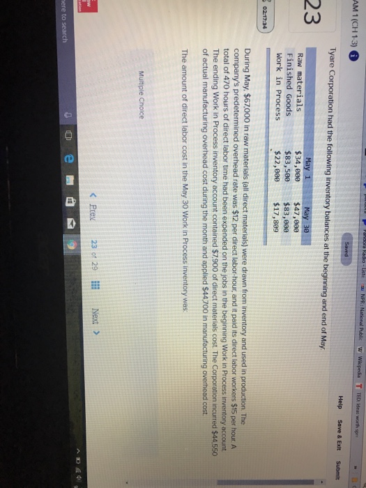  AM 1 (CH13) 6 Help Save & Exit Submit Tyare Corporation