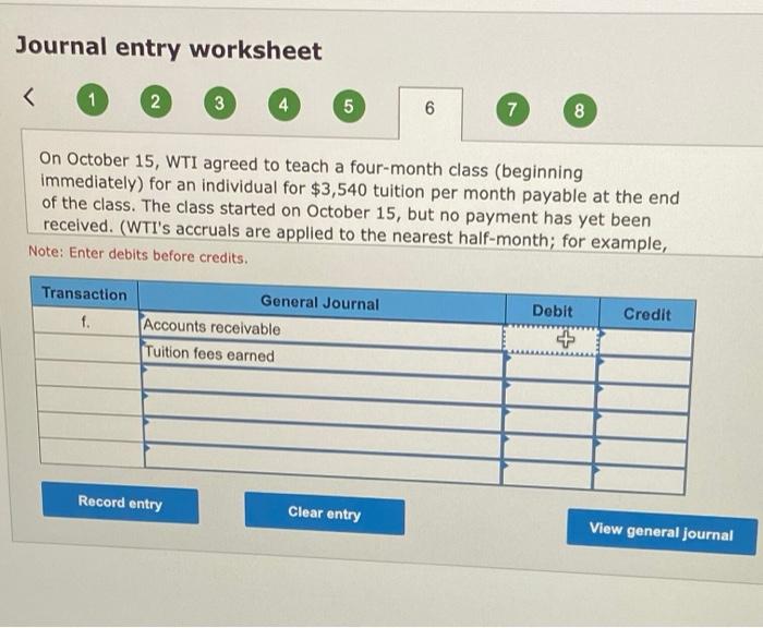 explain how you got answer Journal entry worksheet 1 2 3 4
