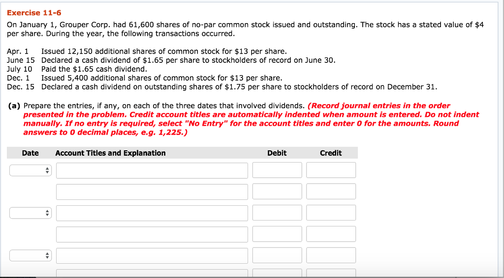 Please help! It would be greatly appreciated! Exercise 11-6 On January 1,