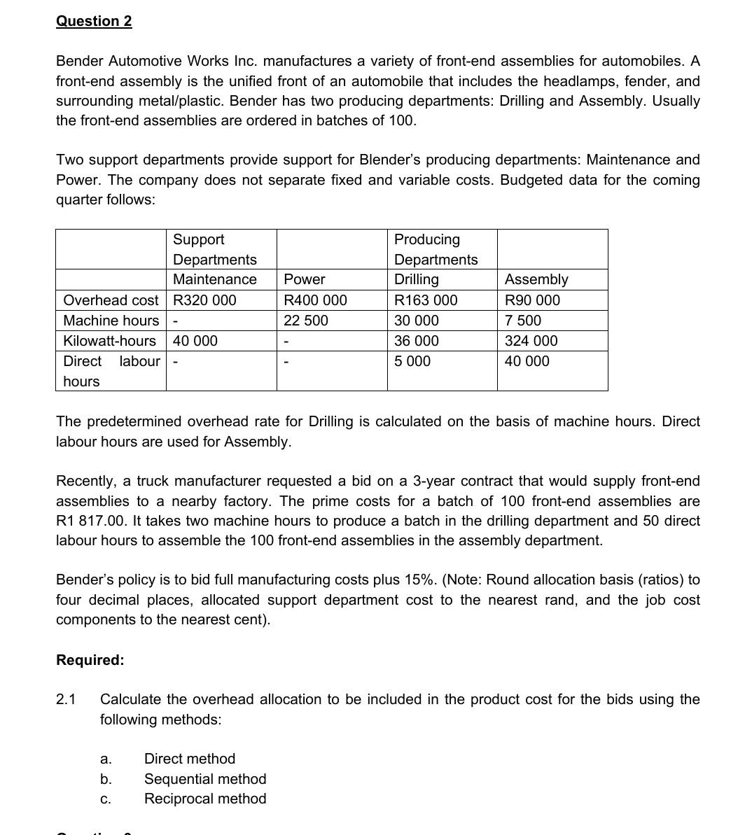 please help with only answer for (C) the reciprocal method Question
