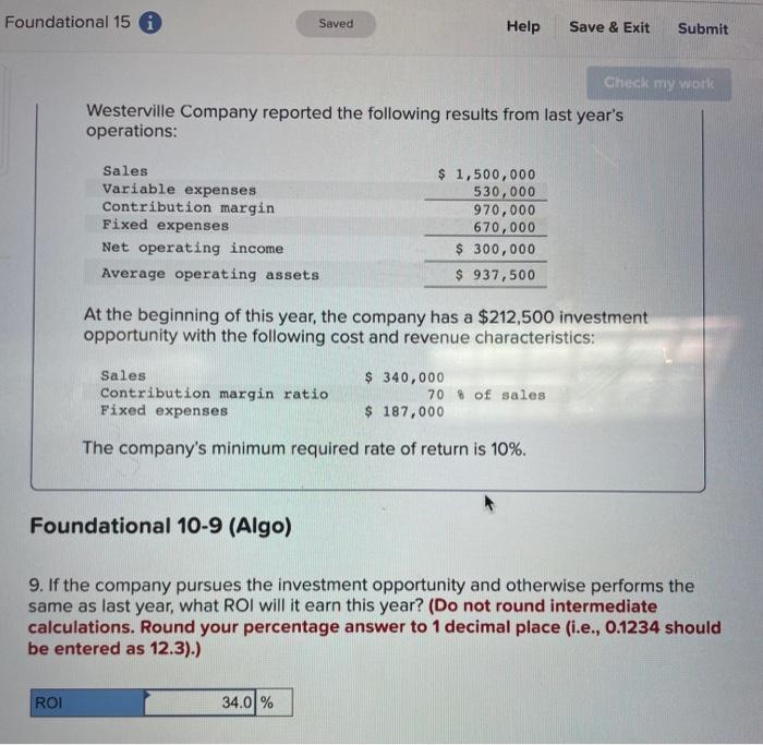 Please help with explanations Foundational 15 6 Saved Help Save & Exit