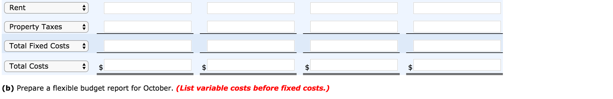 this basis, the budgeted manufacturing overhead cost data are computed for the