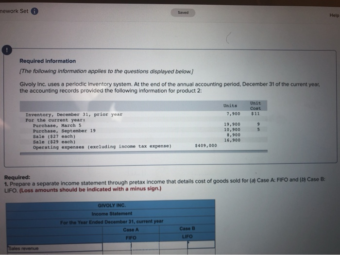  mework Set Sarved Help Required information (The following information applies to