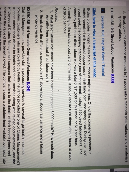  2. Break down the difference computed in (1) above into a