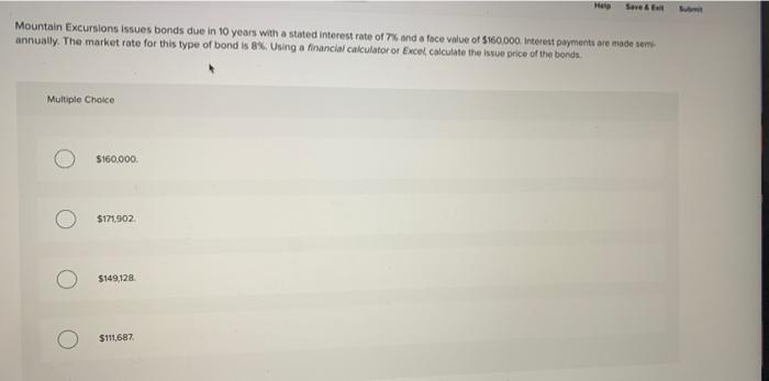  Save & Suoma Mountain Excursions issues bonds due in 10 years