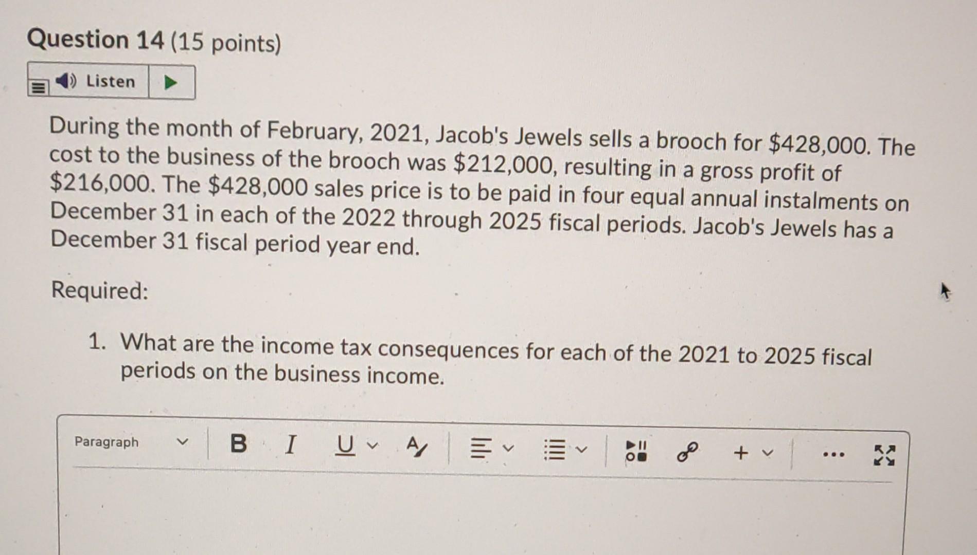  it is an exam please make sure the ans is correct.