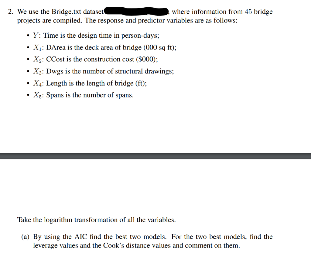2. We use the Bridge.txt dataset where information from 45 bridge