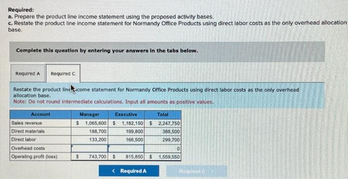in the plant has three main functions: supervision, setup labor, and incoming