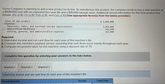 Company is planning to add a new product to its line. To