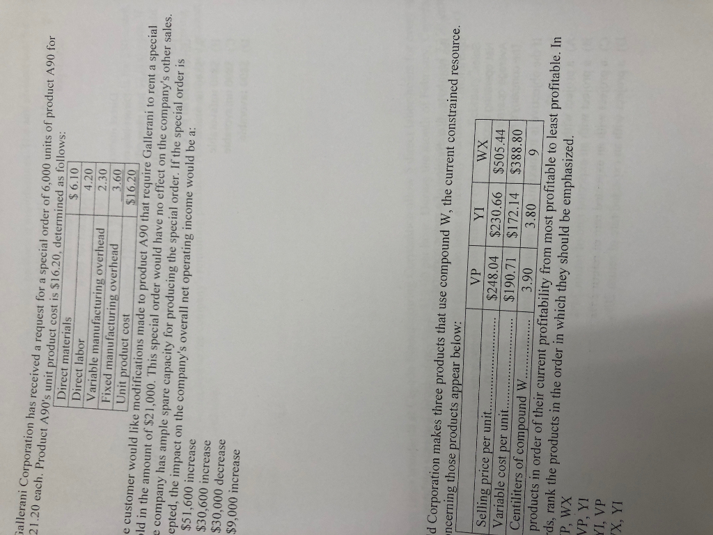 PPL ation has received a request for a special order of 6,000