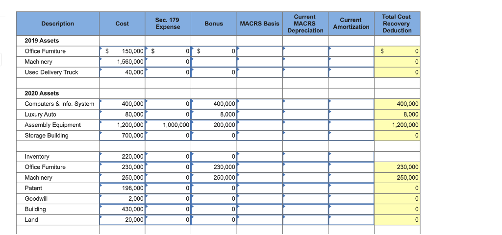 Required information Comprehensive Problem 10-76 (LO 10-1, LO 10-2, LO 10-3, LO