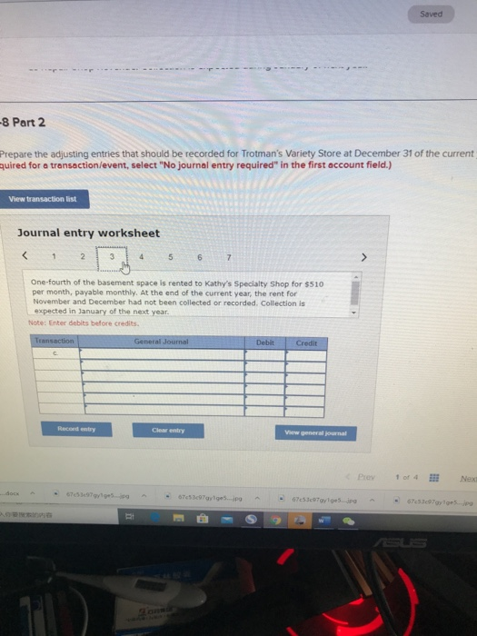 31. The transactions during the year have been journalized and posted. The